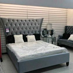 Gabriella Queen Size Bed Frame Fiancing Available 