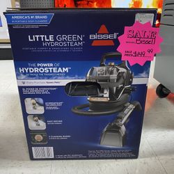 Brand New Bissel Little Green Hydrosteam Portable Carpet And Upholstery Cleaner 