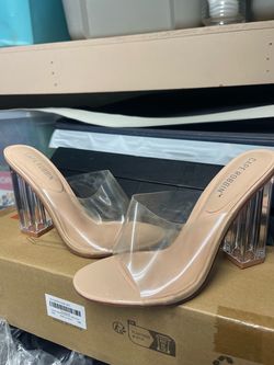 Clear heels