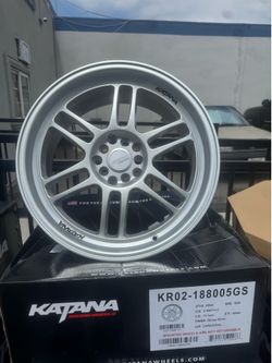 18” katana KR02 18x8 5x100/5x114 glossy silver