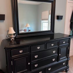 Bedroom Dresser & Mirror Combo (Z Gallerie)