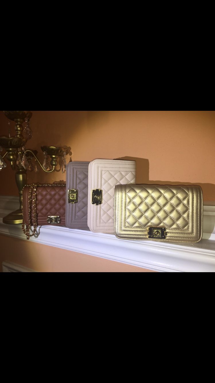 New Quilted Shoulder Bag Chain Strap (Blush Pink Available)