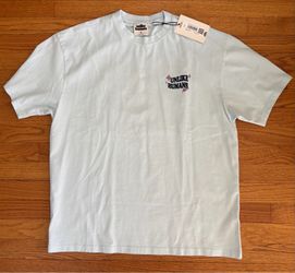Unlike Humans Good Days Ahead T-Shirt Men’s Large Multicolor Tee New w FLAW