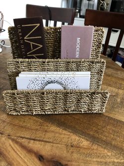 Wicker organizer