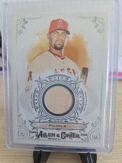 Angels  Albert  Pujols  Bat  Card