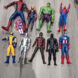 Marvel Titan Heroes And Two Other Figures