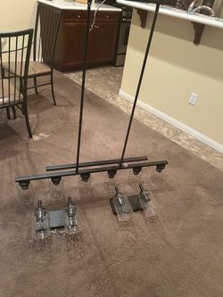3-Piece Light Fixture Set with Glass Shades