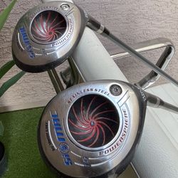 Simon Golf SioMac POWERSPHERE 15* and 20* Fairway Woods with Superlite Graphite Men’s Flex Shafts