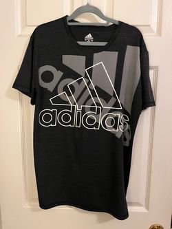 Black Adidas Aeroready Graphic Shirt, Youth XL (18/20)