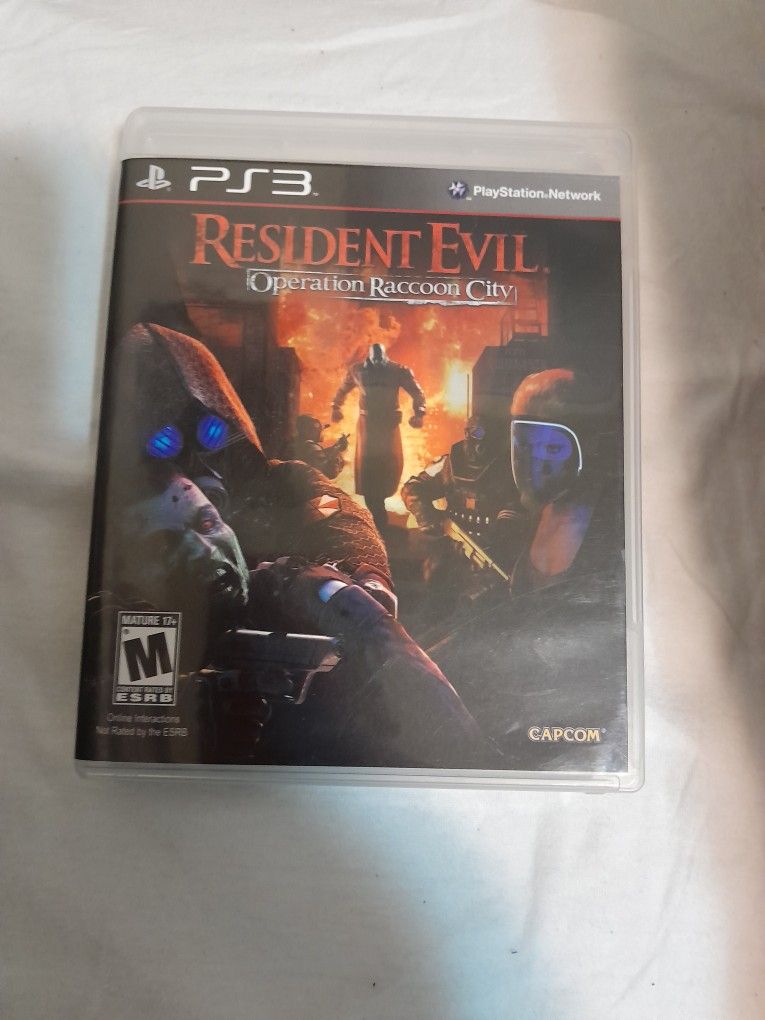 PS3 Resident Evil Operation Racoon City Game