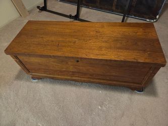 Vintage Wooden Cedar Chest Trunk