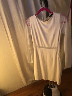 White cocktail dress