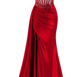 Red formal dress size 0