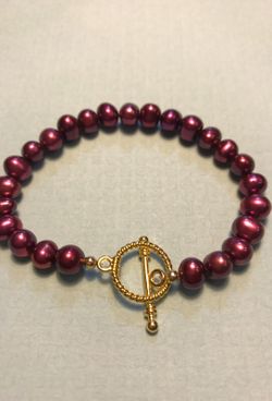 Freshwater pear bracelet