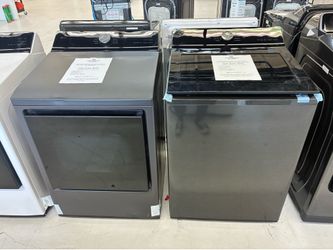 SCORE BIG⚽️ THIS SUMMER🌞 SAVE $1450 OFF MSRP on a 5.0 Cu Ft Top Load Washer/ 7.3 Cu Ft Gas Dryer