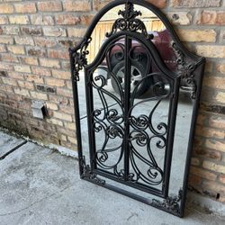 Gorgeous wrought iron mirror.32”x51”