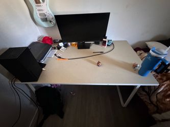 IKEA gaming desk, beige