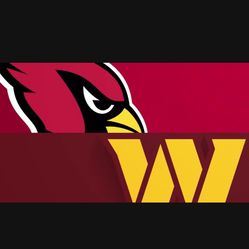 Arizona Cardinals Vs Washington Commanders Lower Level Row 9