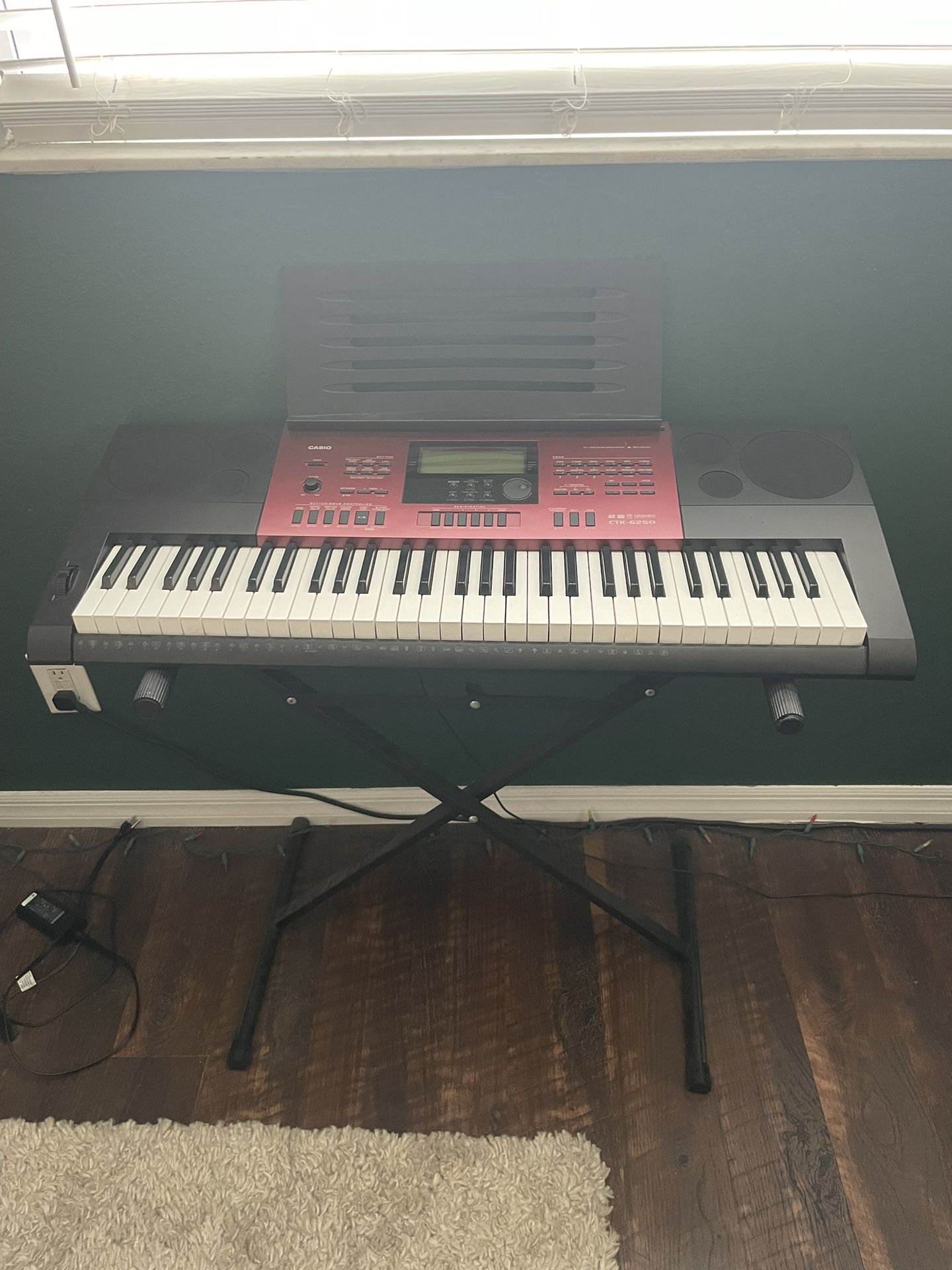 Casio CTK-6250 Keyboard And Stand