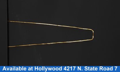Box Chain - Yellow Gold 14k (.585) 9.8 grams 20 inch