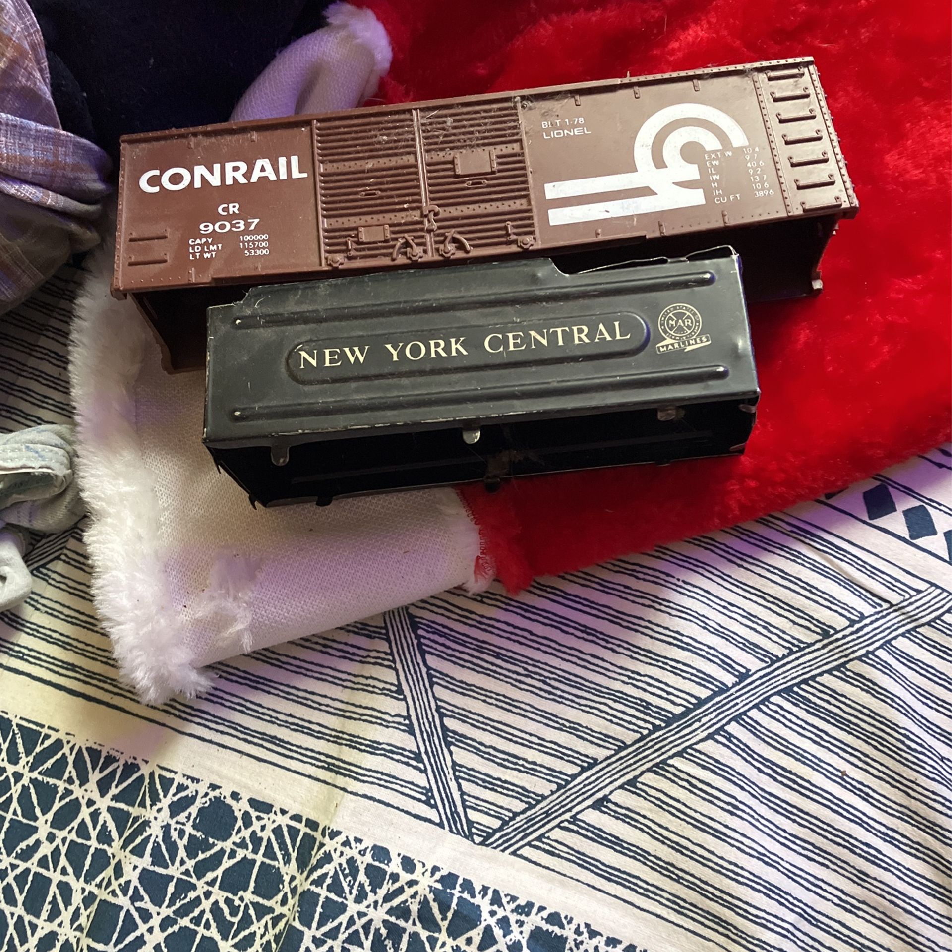 Contail And New York Central Train Cars