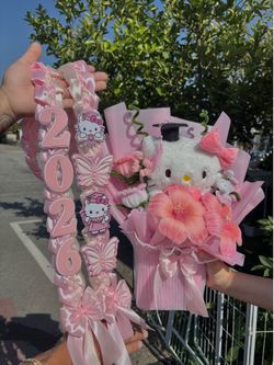 Graduation gifts leis and bouquets