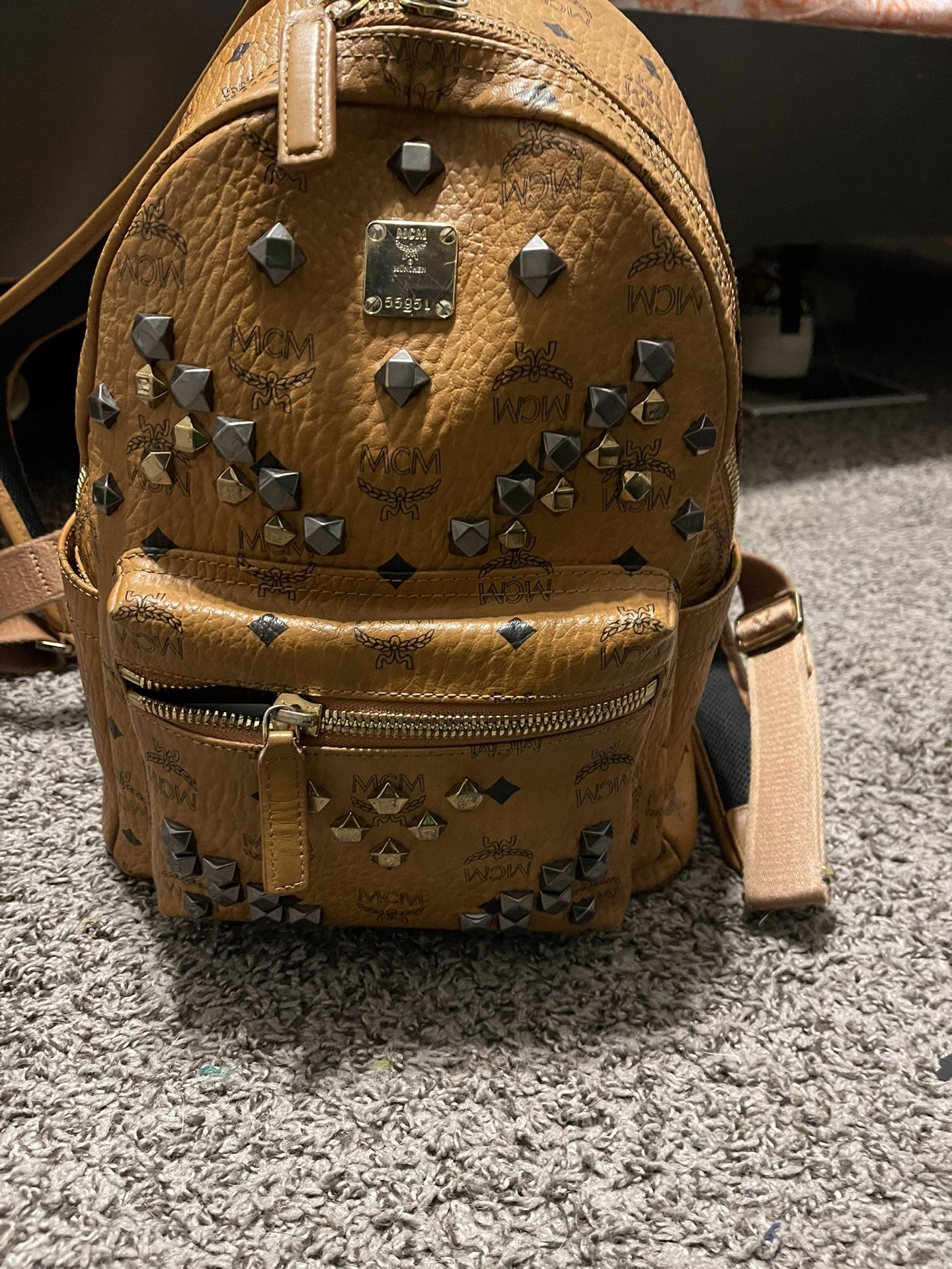 McM Starkside Studs Bag, Brown