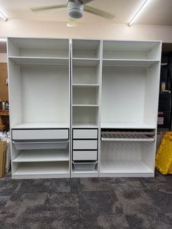 IKEA Pax Closet Set Wardrobe Organizer Shelves Storage Cabinet