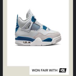 Nike Air Jordan 4 Military Blue Size 10.5 
