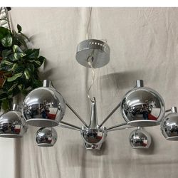 Space Age chrome light fixture  
