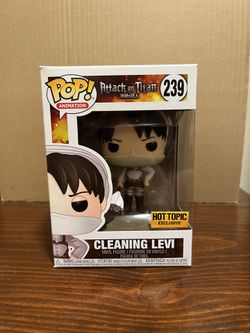 Cleaning Levi Hot Topic Exclusive Funko Pop Attack On Titan