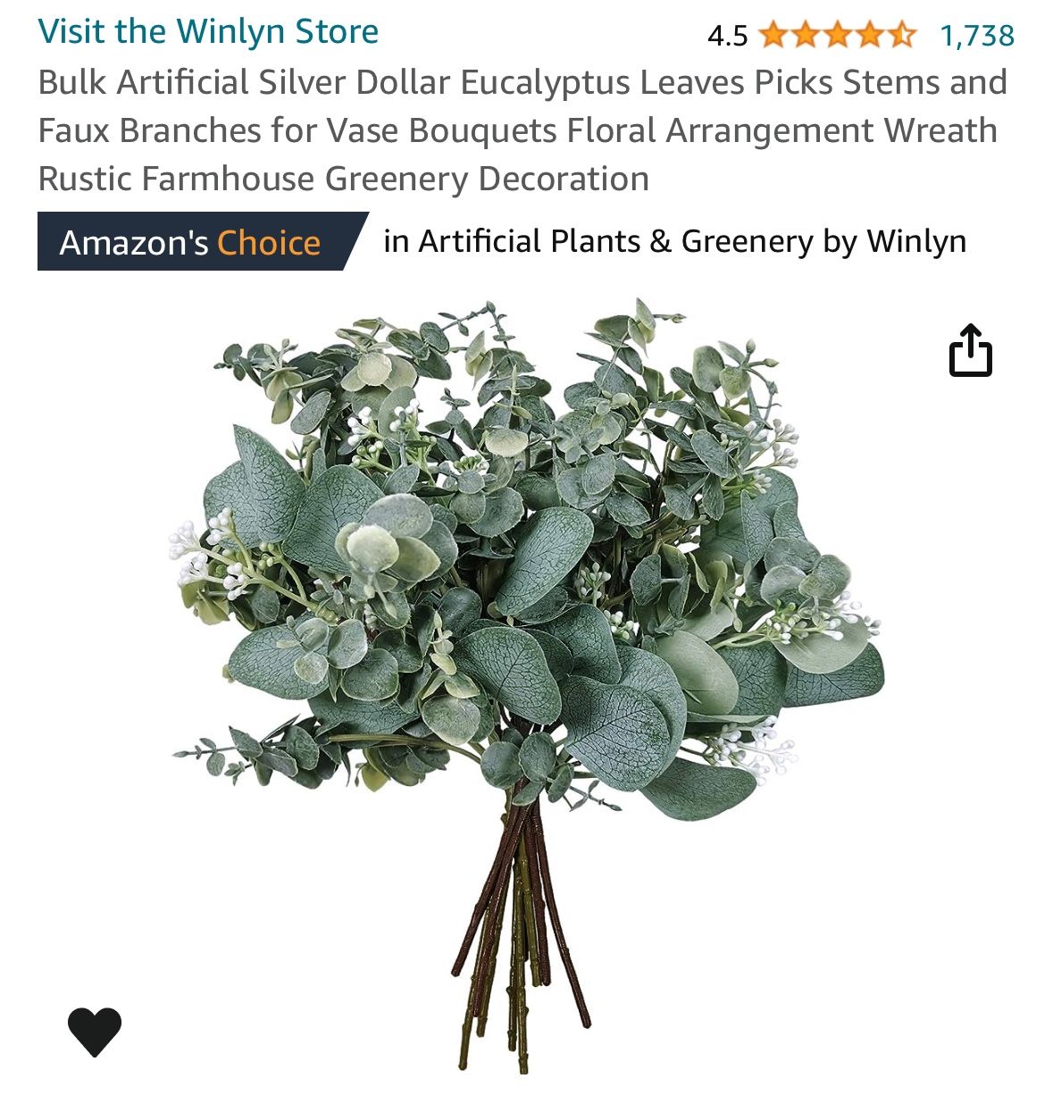 Amazon Eucalyptus Greenery