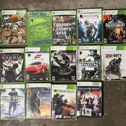 Xbox 360 Games Priced Each On Picture