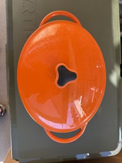 Rachaelray Cast Iron Oval Orange