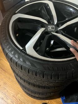 4 Honda rims and tires