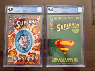 Action comics number 687 Superman graded. Price is for both will not sell separately.