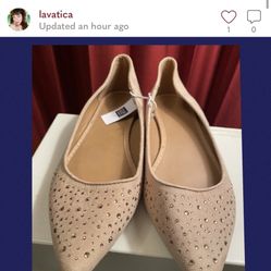 New GAP jewel flats size 10