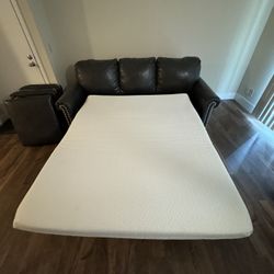Leather Couch With Pullout Bed