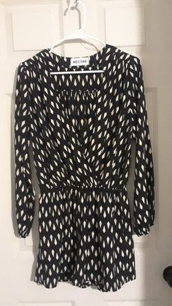 Black and white romper short