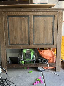 Wooden headboard