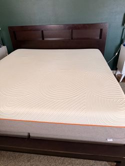 King bed frame (no mattress)