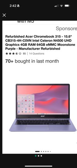 Acer Chromebook New Nueva Still In Box