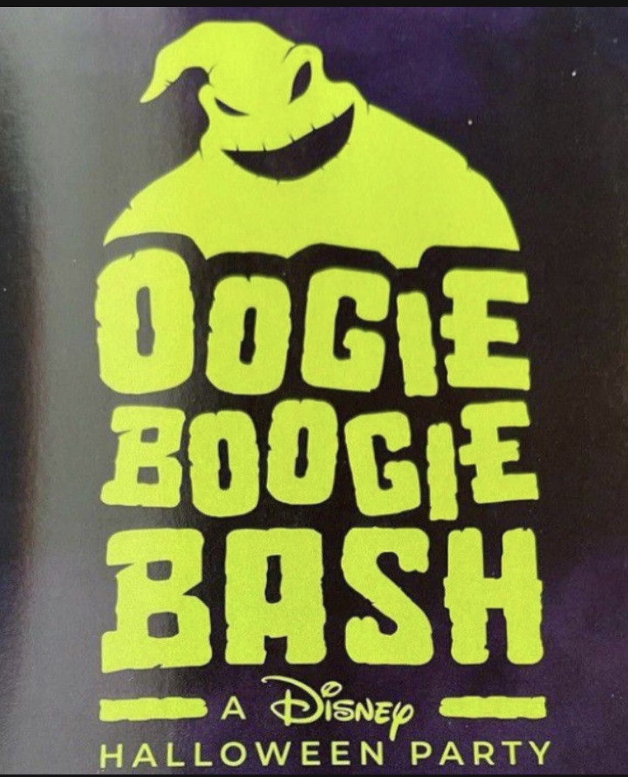 Oogie Boogie Bash Disney 31st 