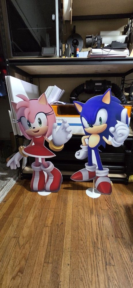 Sonic The Hedgehog Party Cut-outs ( Read Description)