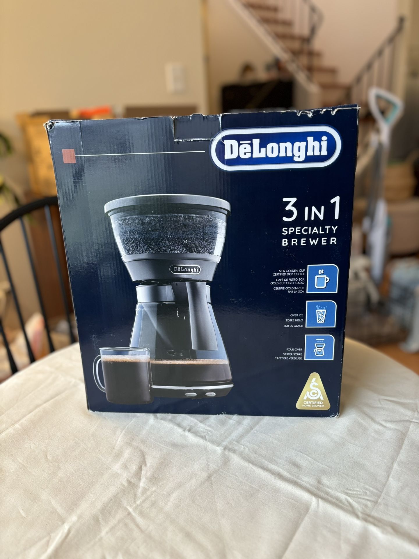 DeLonghi specialty coffee maker 3-in-1 brewer