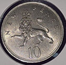 1969 Great Britain 10 New Pence Coin