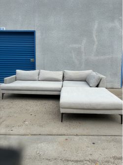 West Elm Andes Couch with Ottoman 🛻Delivery Available🛻
