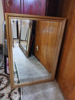 LaBarge Gilt  Beveled Large Mirror