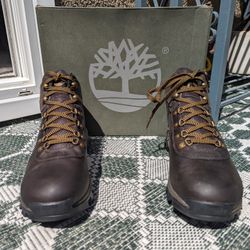 New Men's 11 Timberland Work Boot Dark Brown