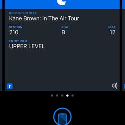 Kane Brown Tickets  X2 May 10th Friday 7pm